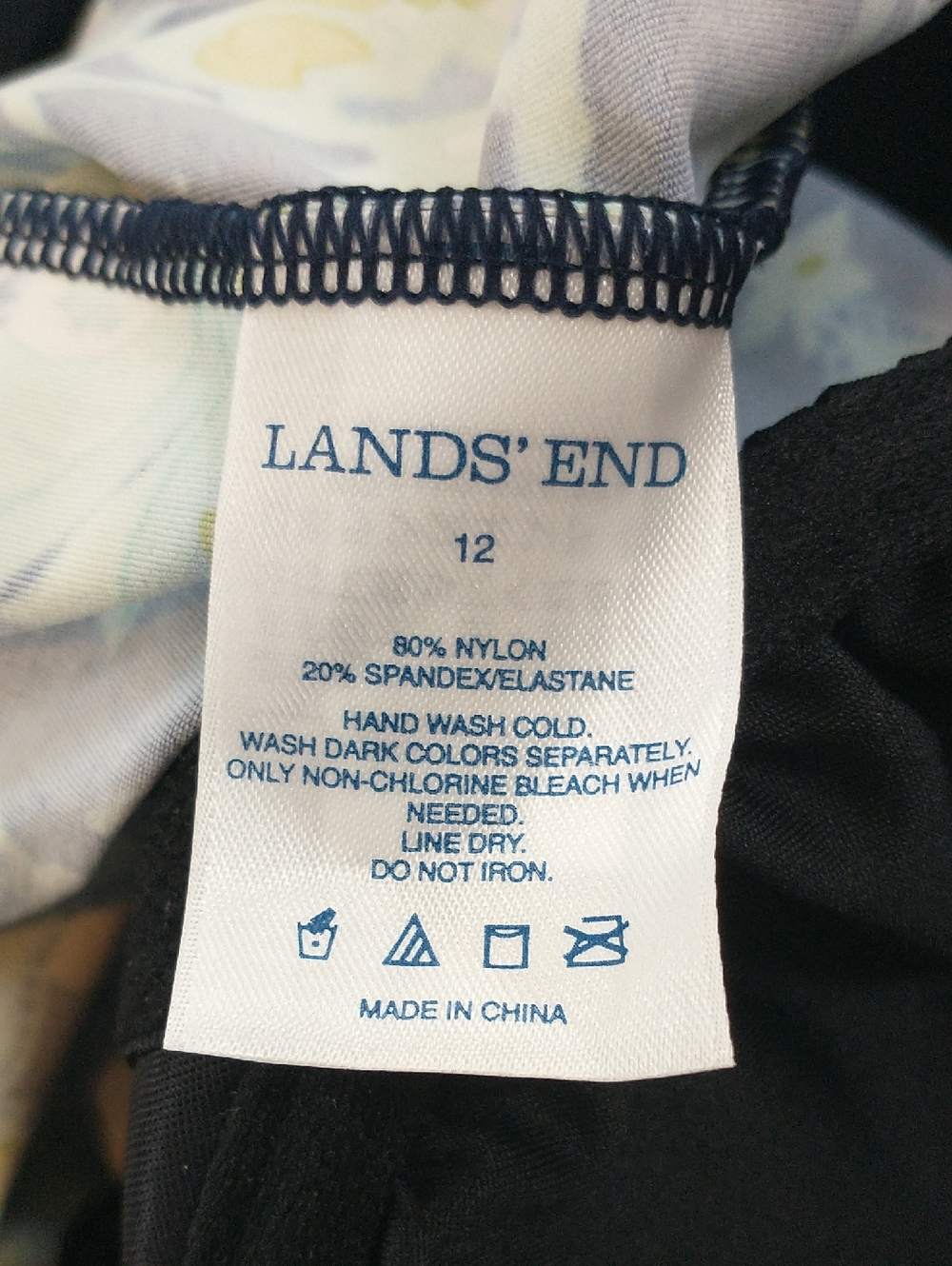Lands’ End Surplice Twist Front Underwire Tankini top 12 - Picture 3 of 6